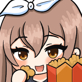 Asagao popcorn Discord sticker