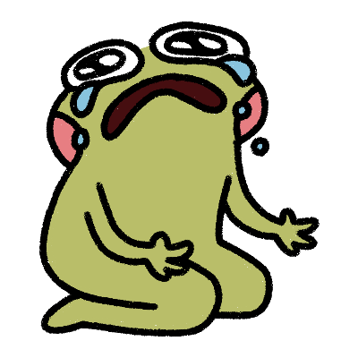 frog cry Discord sticker