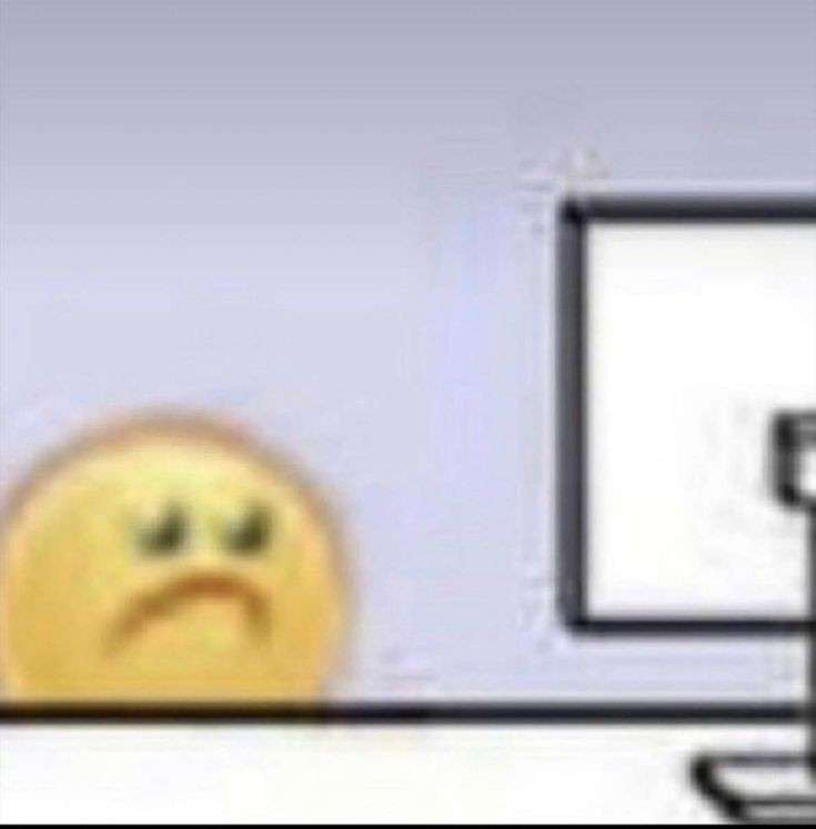 Computer / Sad Discord sticker
