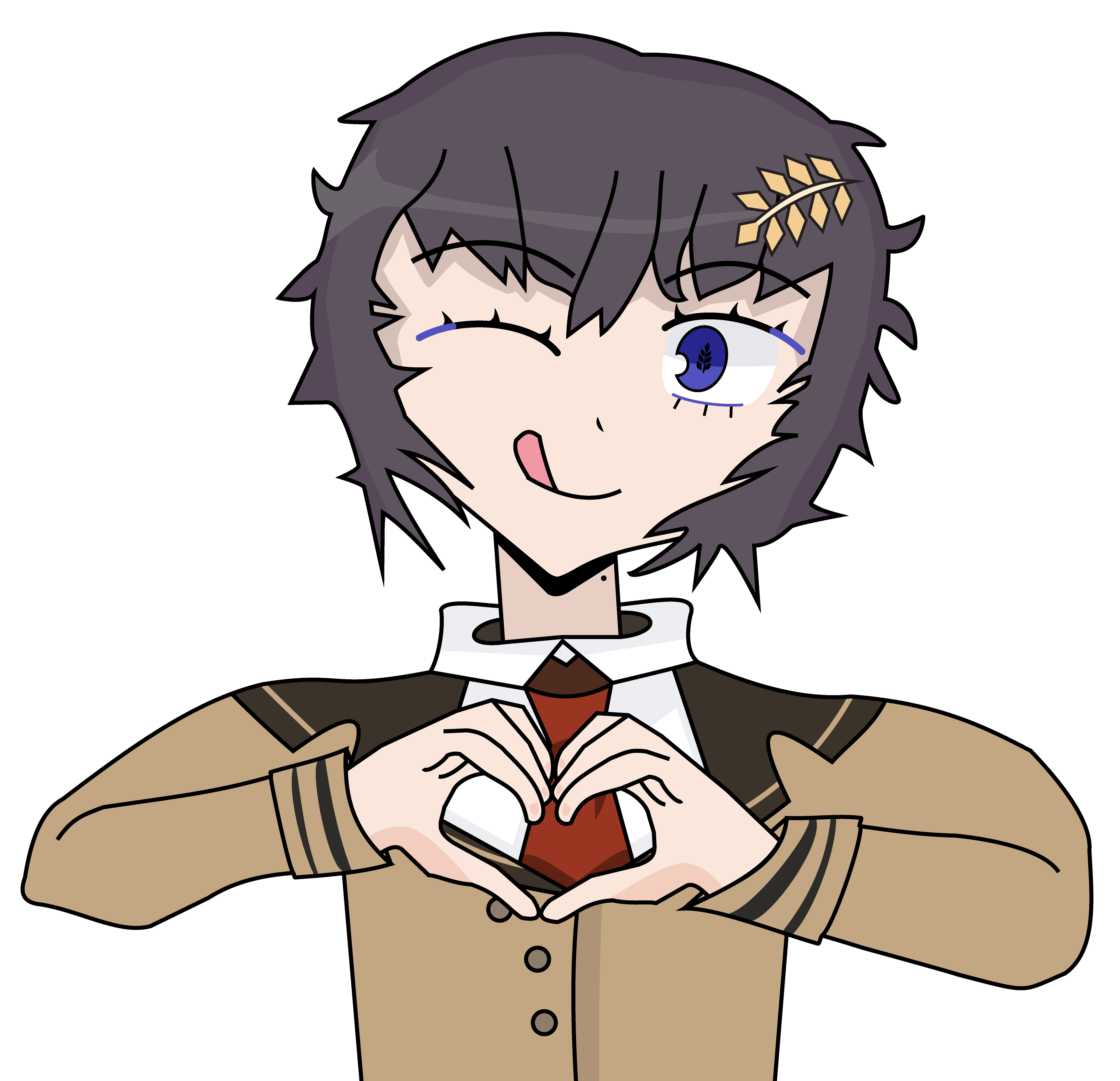 komugi heart Discord sticker