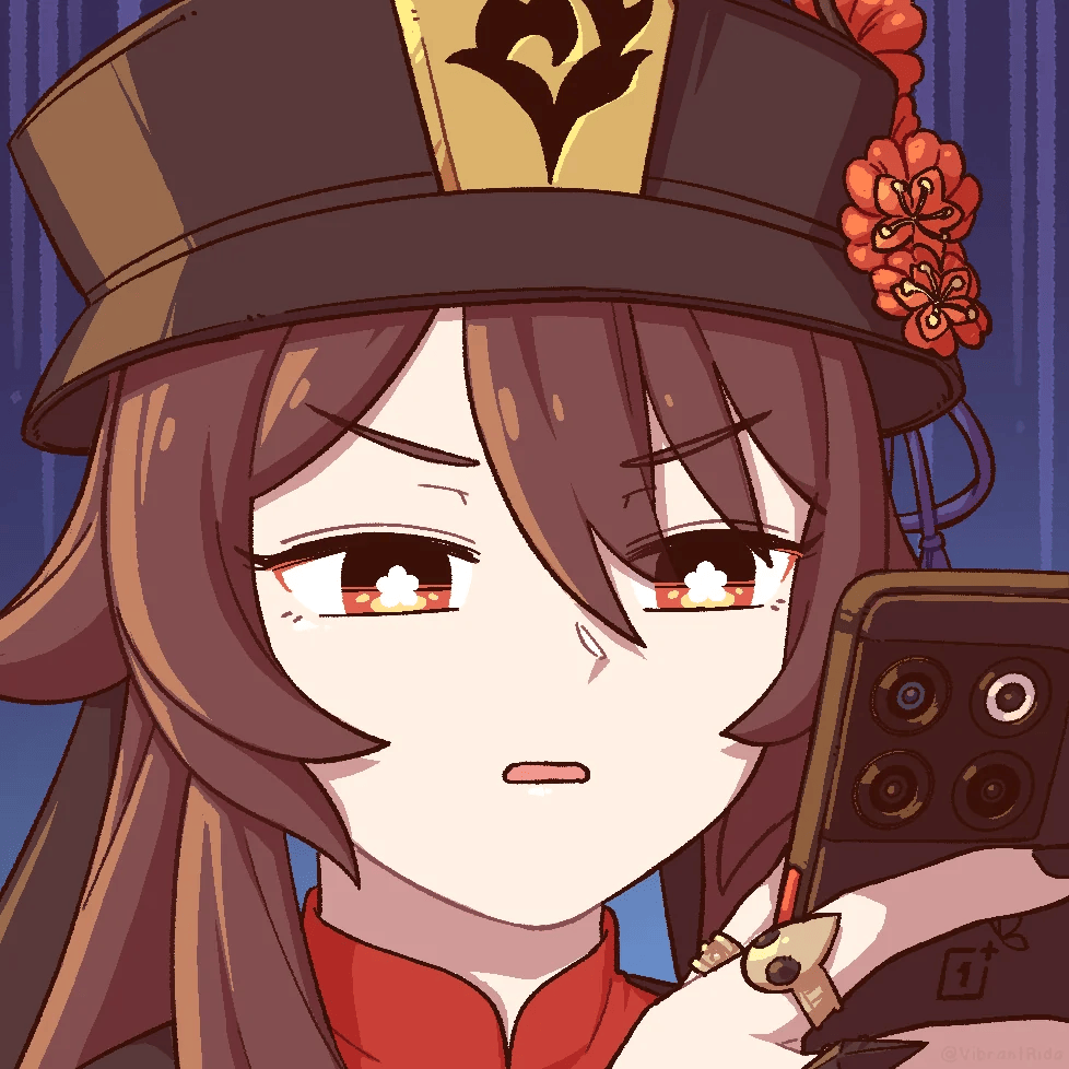 Hu Tao WTF Discord sticker