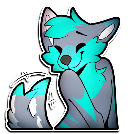 Harou Happy Tail Wag Discord sticker