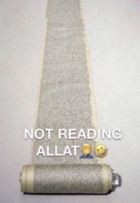 not reading allat