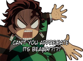 tanjiro beauty Discord sticker