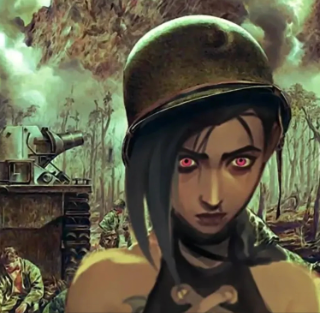 Jinx thousand yard stare