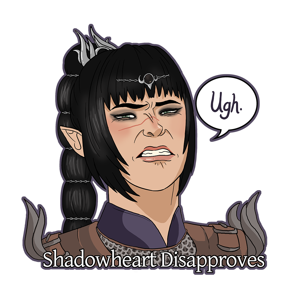 Shadowheart cringe Discord sticker