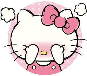 GO_helloKittyBlush Discord sticker