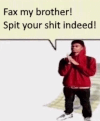 spittin facts Discord sticker