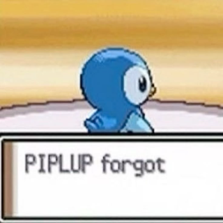 piplup forgot Discord sticker