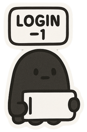 login -1 Discord sticker