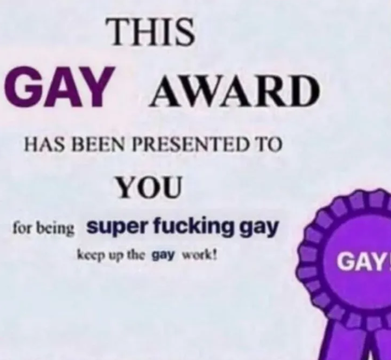 gay award Discord sticker