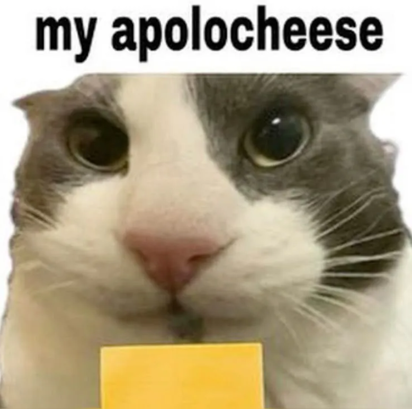 my apolocheese Discord sticker