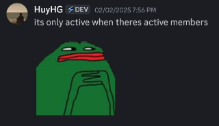 only active Discord sticker