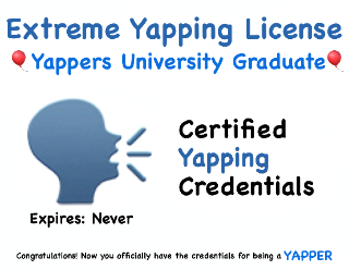 Yapping License