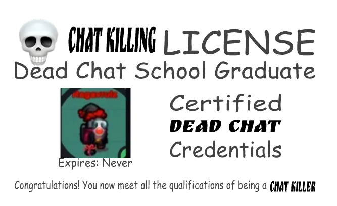 dead chat license