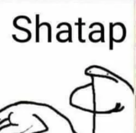 shatap Discord sticker
