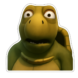 astonished shocked turtle