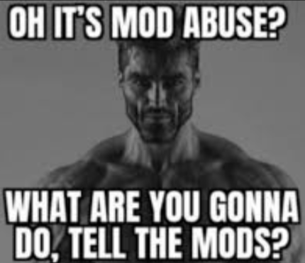 mod abuse Discord sticker