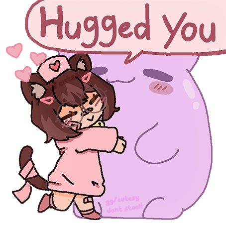 euphia hug hugged you NF2U Discord sticker