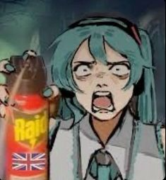 miku raid spray Discord sticker