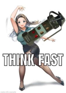 think fast Discord sticker