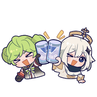 A_PaimonAiCheers Discord sticker