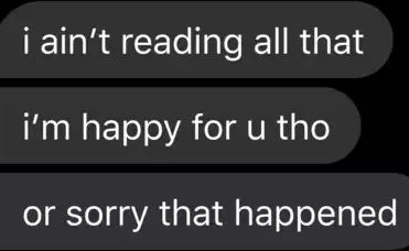 I ain't reading all that Discord sticker