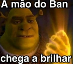 mão ban Discord sticker