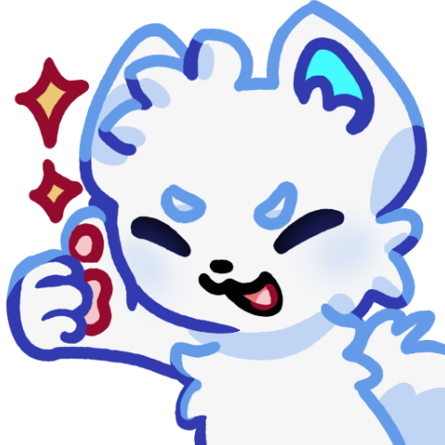 Wuffer Thumbs Up Discord sticker