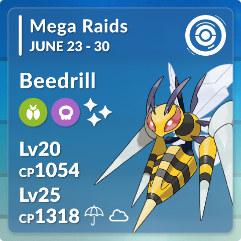 Beedrill in Mega Raids Discord sticker