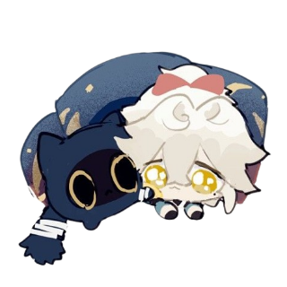 jingyuan with black cat