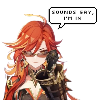 sounds gay, im in Discord sticker