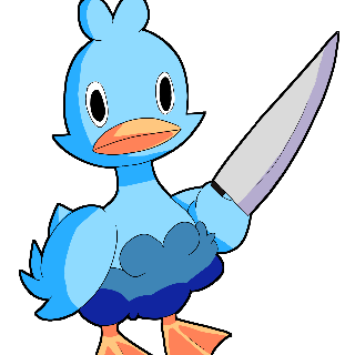 Ducklett with knife