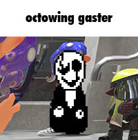 octowing gaster Discord sticker