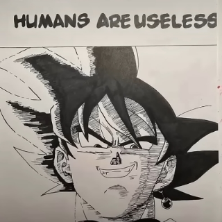 Black goku Discord sticker
