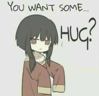 Megu want hug Discord sticker