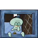 Squidward Straight Face