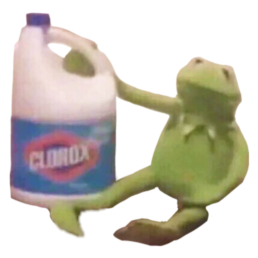 Bleach sit | Kermit Discord sticker