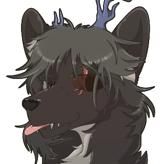 Wendigo Blep /fluffy Discord sticker