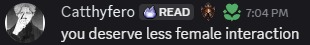 You deserve less Discord sticker