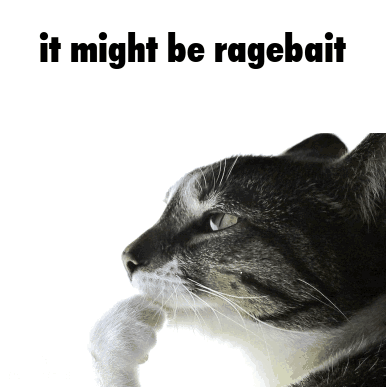 it is ragebait! Discord sticker