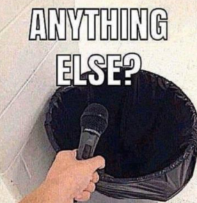 anything else to say ?