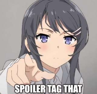 Mai Spoiler Tag Discord sticker