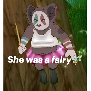 Janga was a fairy... Discord sticker