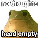 no thoughts, head empty Discord sticker