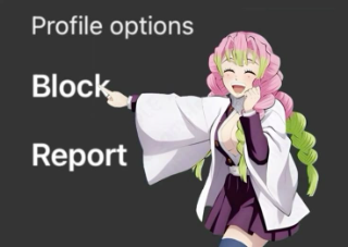 im blocking u Discord sticker