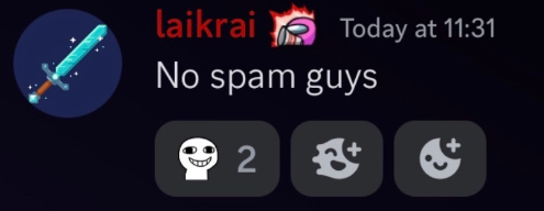 no spam guys Discord sticker