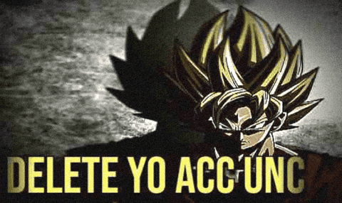 delete yo acc unc Discord sticker