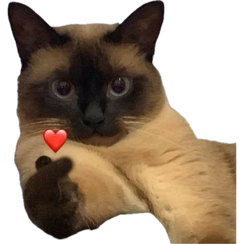 cat hart Discord sticker