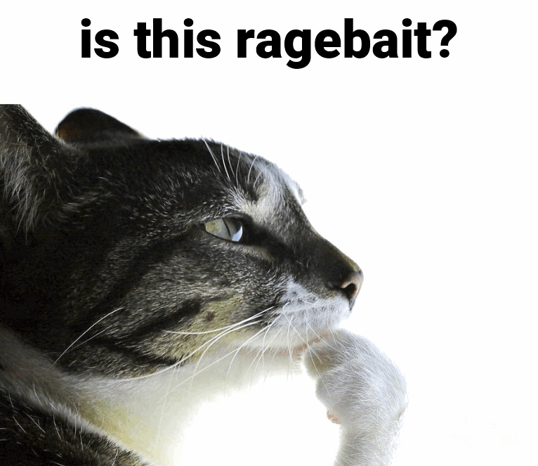 Is this Ragebait? Discord sticker